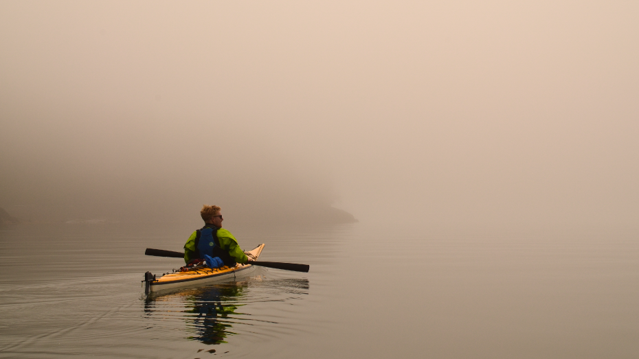 Duo Kayaks Inside Passage with Greenland Style Paddles – Gearlab